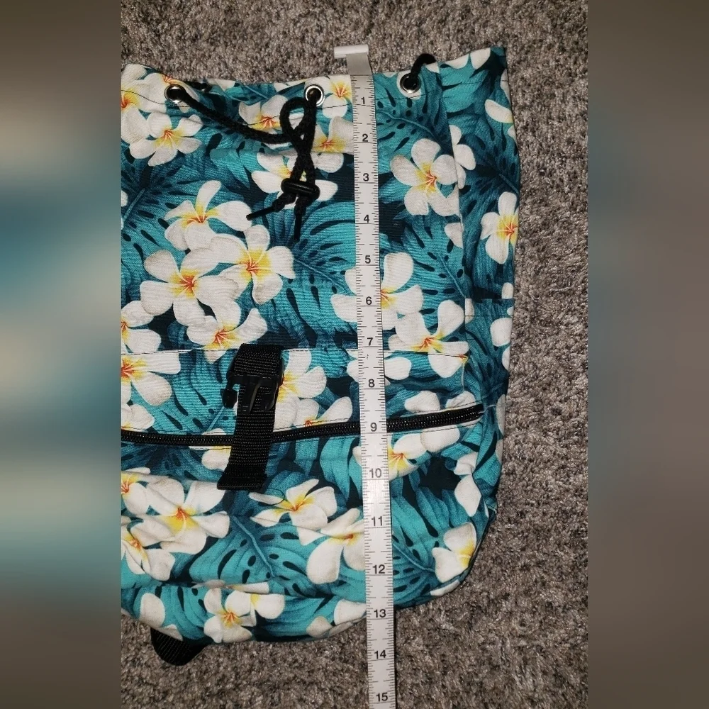 Nani Island | Made In Hawaii | Floral Backpack with Hibiscus Design Travel Bag